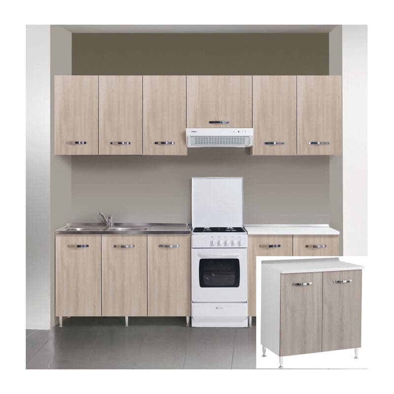 Kit Cucina Base 2 Ante 80X50Xh85 Cm Olmo- Azur Line- 1,0 Pz