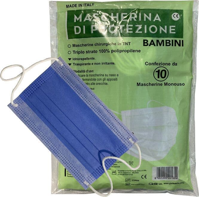 Mascherina Chirurgica Bambino Pz 10