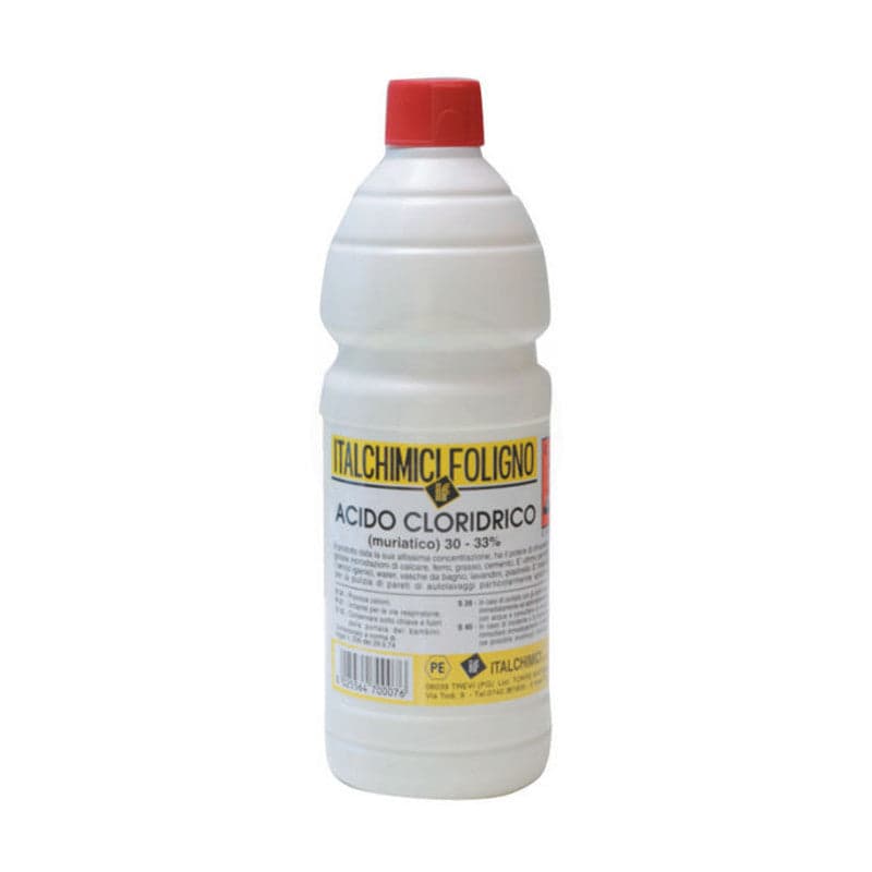 Acido Muriatico Puro Al 33 Da 1 L*- Italchimici- 12,0 Pz in Detergenti multiuso BricoGo - Marano di Napoli, commercioVirtuoso.it
