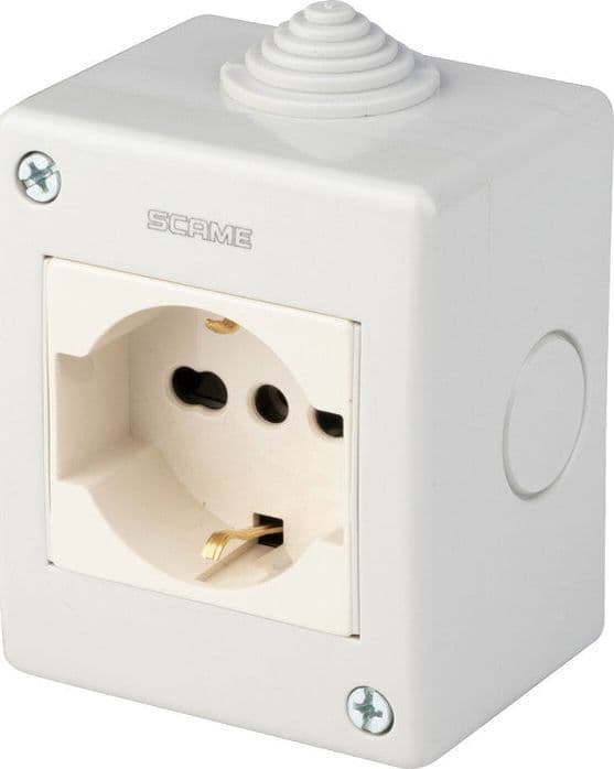 Polypool PP0172X Cassetta Est IP40 con Pr Bip Schuko