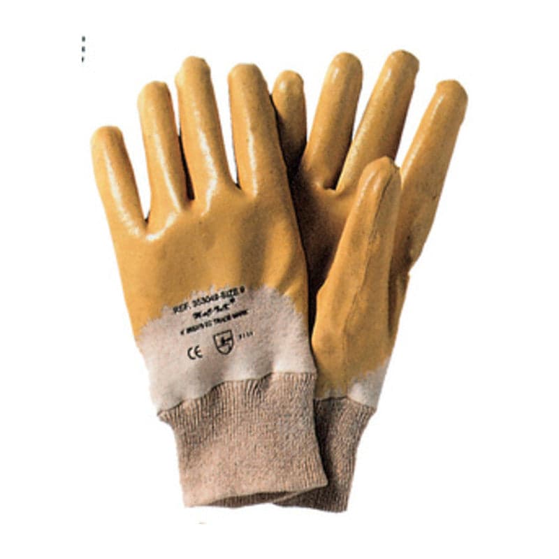 GUANTI NITRILE GIALLO C/POLSO TG. 8 RIF.72160- 12,0 paia