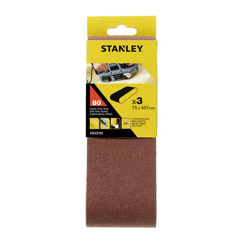 PIRANHA STANLEY STA33101 (X33101) 3 NASTRI 75X457 GR.80- STANLEY- 1,0 pz