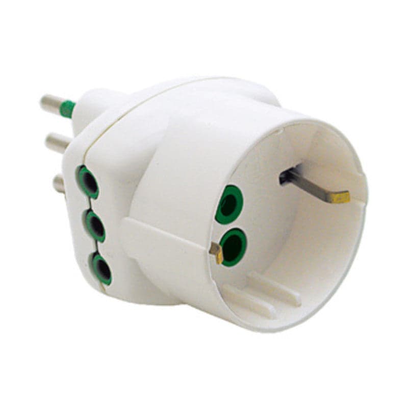 FME 82.210 ADATTATORE 10A 2P+T A 2 PRESE + SCHUKO- FANTON- 1,0 pz