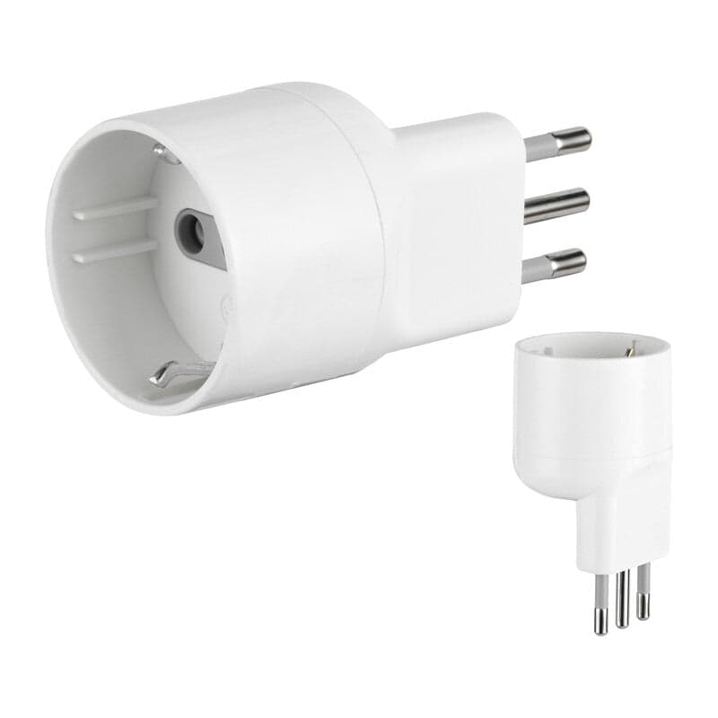 Adattatore Schuko 10A Disassato Salvasp Bco Fig.16- 25,0 Pz in Spine elettriche di corrente alterna BricoGo - Marano di Napoli, commercioVirtuoso.it