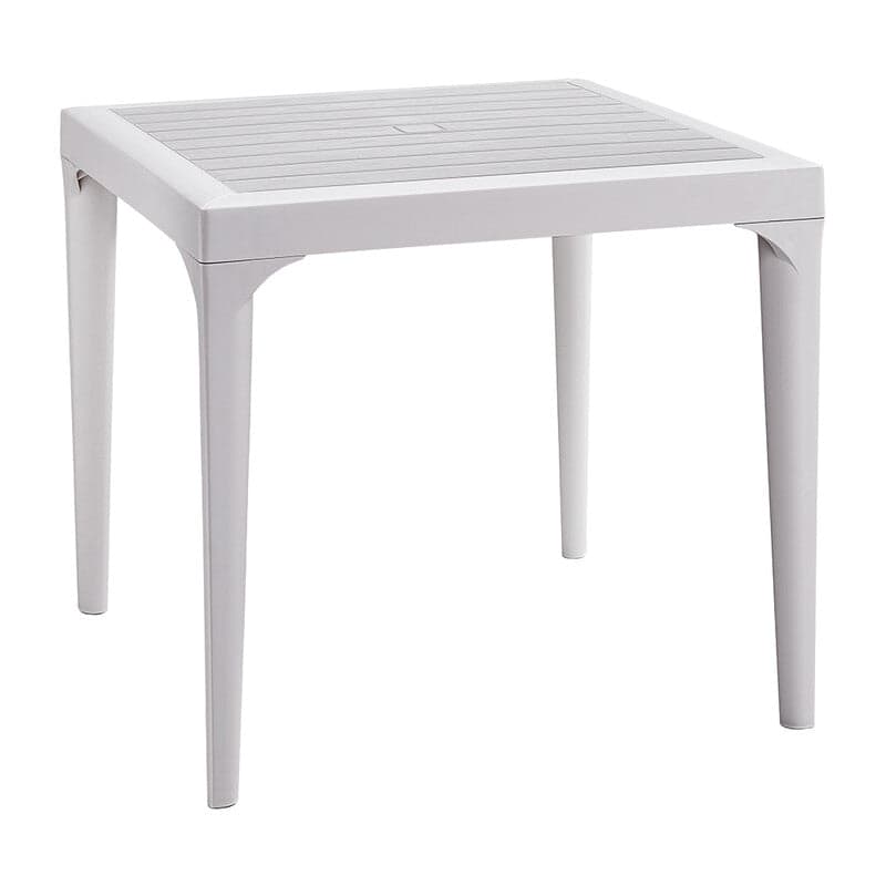 Tavolo Resina Malmo 80X80Xh74 Cm Bianco- 1,0 Pz in Tavoli standard BricoGo - Marano di Napoli, commercioVirtuoso.it