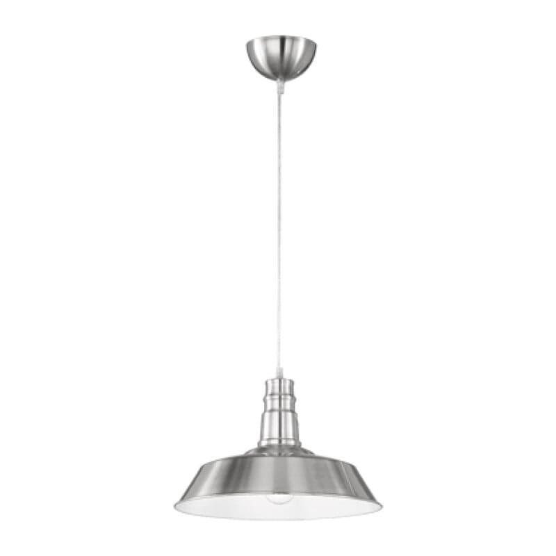 LAMPADA SOSP WILL METALLO D 36 CM ACCIAIO SATIN- 1,0 pz
