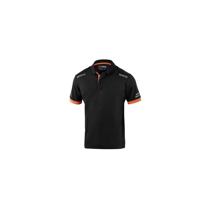 SPARCO POLO TOLEDO BLACK ORANGE TG  L- 1,0 pz