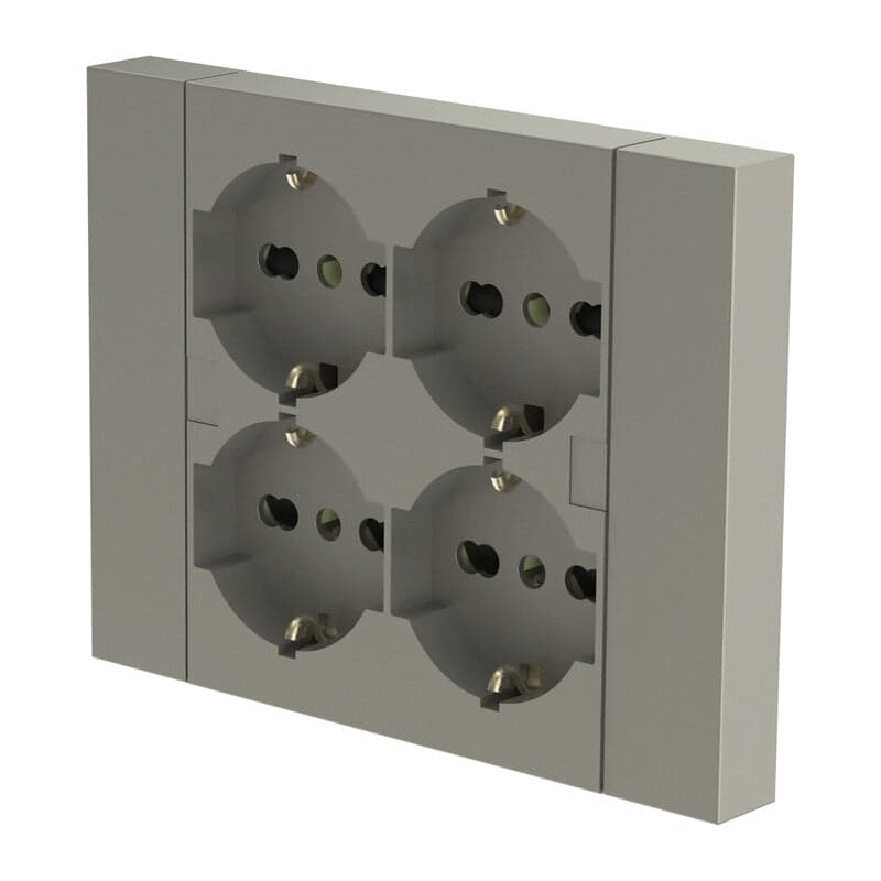 Multipresa Incasso Quadra 4 Prese Bip.Sch Titanio- 1,0 Pz in Multiprese BricoGo - Marano di Napoli, commercioVirtuoso.it