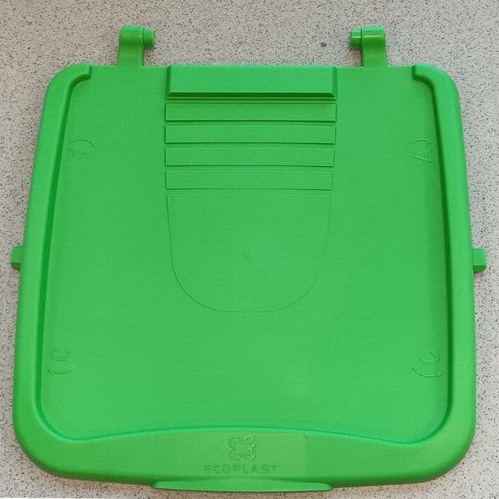 Coperchio Verde x Pattumiera Ecoplus con MANIGL.50 l Col.assort