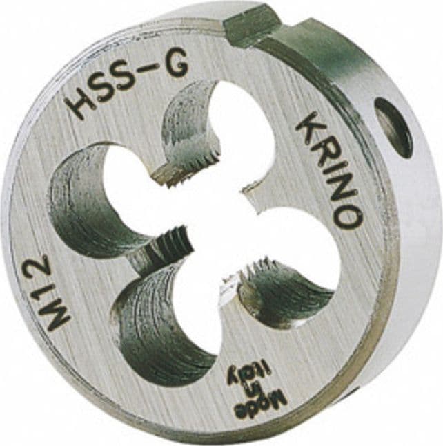 Filiera Tonda HSS M 8 Passo 1,25 Ø 25 mm Krino
