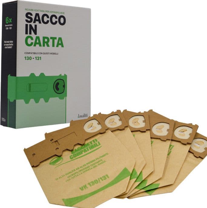 Ricambio Folletto Sacco in Carta K130 .6