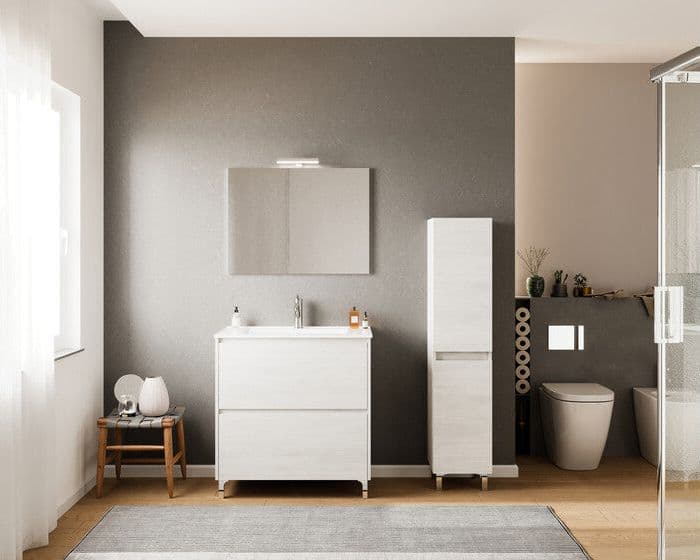 Colonna Bagno Lisbona Rovere Bianco
