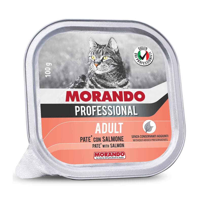Cibo Gatto Morando Vsc 100 g Pate Salmone 32 Pezzi