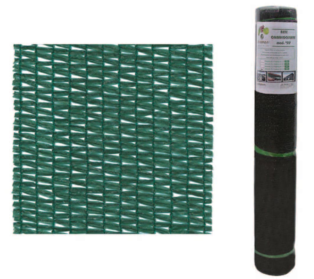 Rete Ombreggiante Normale 90% Verde In Miniroll- - Mt.3H. Rot. Mt.4 - 1 Rotolo T-Rex