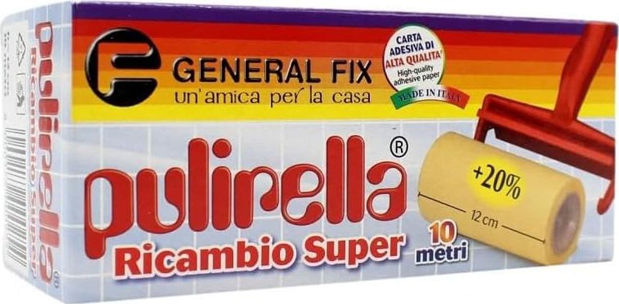 Ricambio Spazzola Pulirella Super- - 10 Mt Carta Crespata Adesiva H. 12 Cm - 5 Pezzi Generalfix in Detergenti multiuso BricoGo - Marano di Napoli, commercioVirtuoso.it
