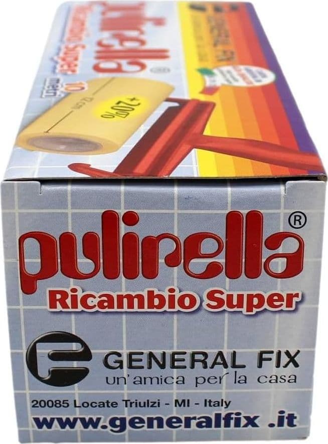 Ricambio Spazzola Pulirella Super- - 10 Mt Carta Crespata Adesiva H. 12 Cm - 5 Pezzi Generalfix in Detergenti multiuso BricoGo - Marano di Napoli, commercioVirtuoso.it