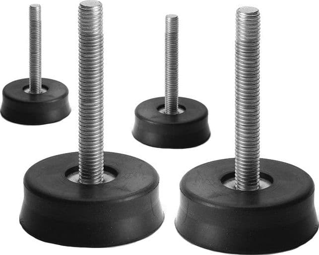 Kit Antivibranti per Staffe in Gomma Nera 48 x 20 80 kg Vecam co
