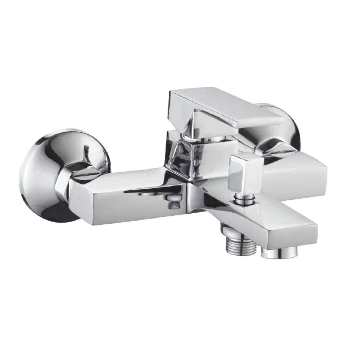 Rubinetto Miscelatore Monocomando Vasca Esterno Con Doccia Serie Green 2.0 C/Attacco Duplex E Flessibile 1,5Mt