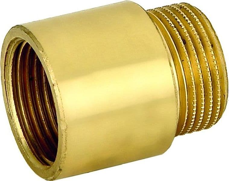 Raccordo Diritto Maschio Femmina in Ottone Giallo Serie 1500 1/2 x 40 mm