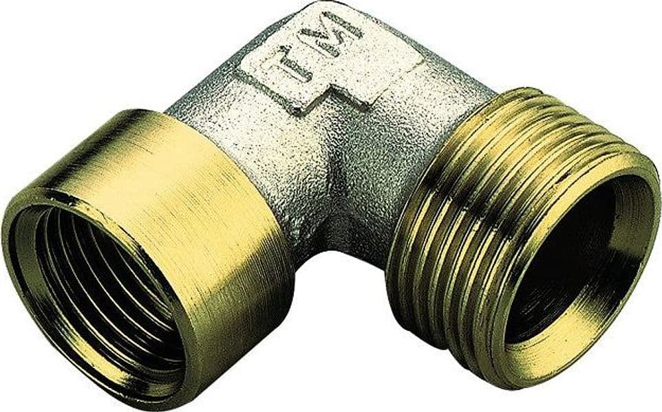 Raccordo Curvo Femmina in Ottone Giallo Waterblock Gn 1/2 Tiemme