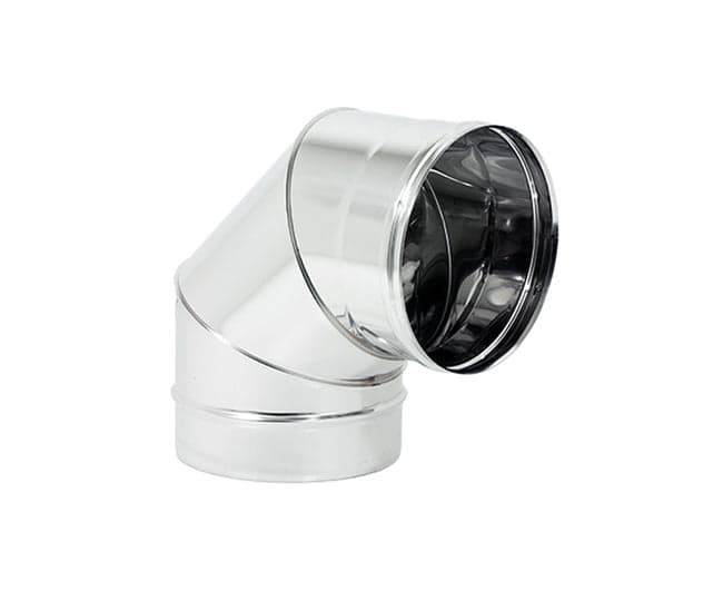 Curva 90 ° Monoparete Acciaio Inox Aisi 304 Ee ¸120 Sp 05 Mm Europrofil Srl