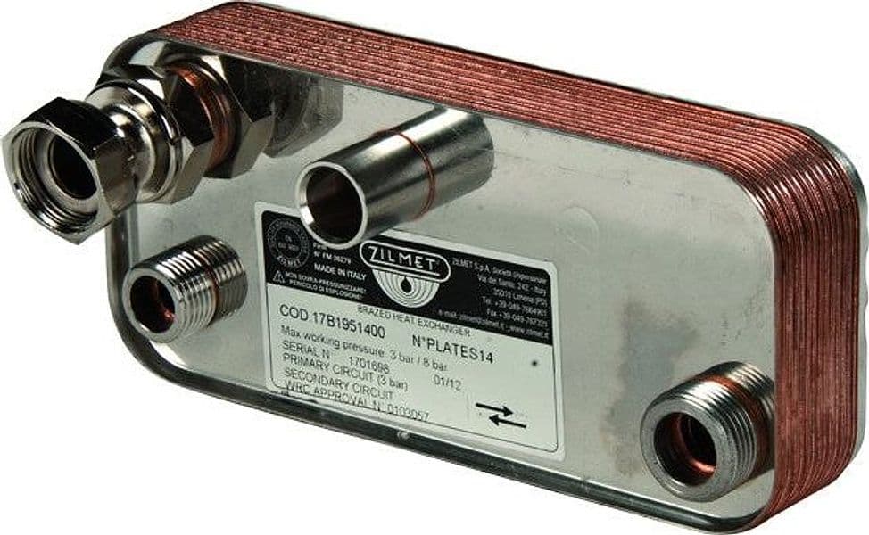 Scambiatore Saldobrasato per Caldaia Murale Piastre 14 ZILMET 17B1951400
