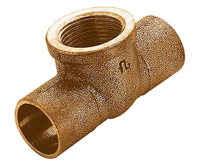 T FEMMINA A SALDARE IN BRONZO SERIE 4000 3/4 ø18   FRA-BO SPA