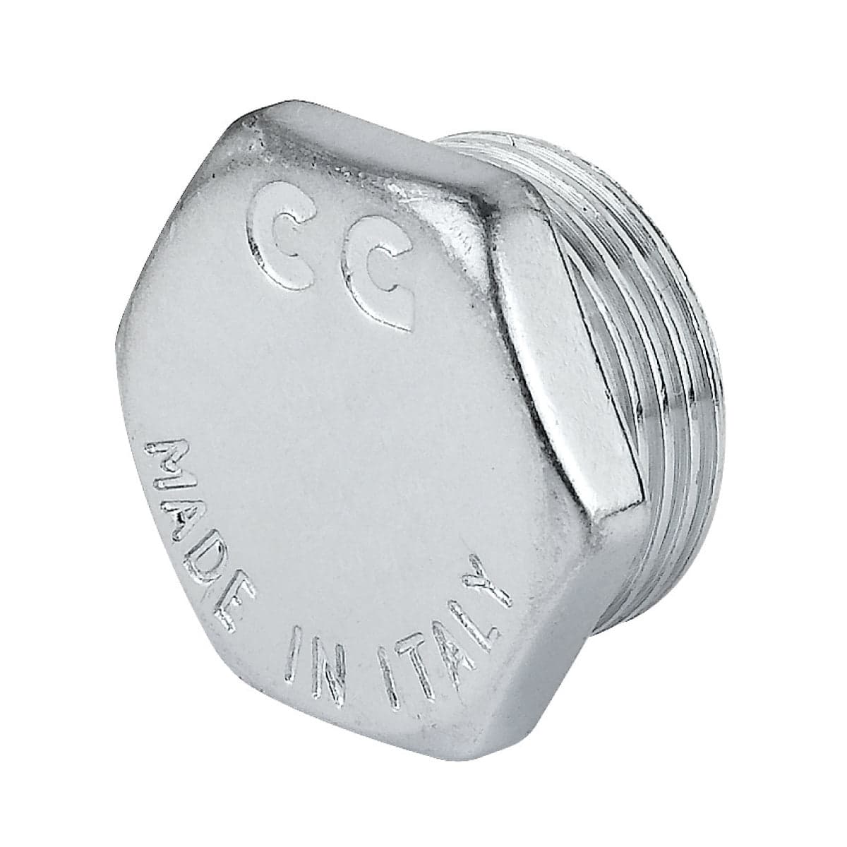 Tappo Maschio In Ottone Cromato Serie 1500 3/8 Tiemme Raccorderie Spa