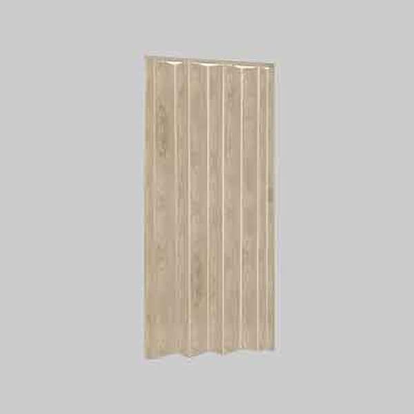 Porta a Soffietto Effetto Legno in Rilievo Cm 84 x 215H Col Palissandro