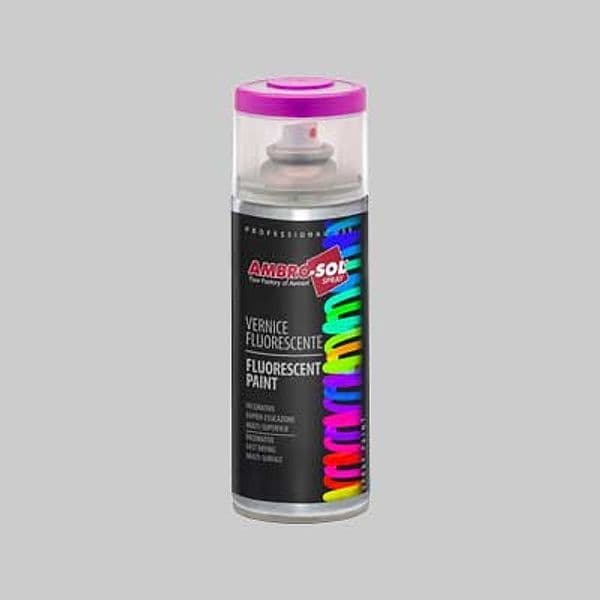 Bomboletta Spray Fluorescente Ambrosol 400 ml Blu 6 Pezzi