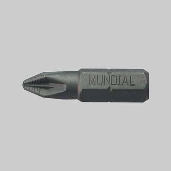 Inserto Croce Pozidriv Mundial 1/4 Pz 2 12 Pezzi
