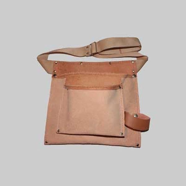 Borsa Carpentiere con Due Tasche Portamartello e Cintura in Nylon