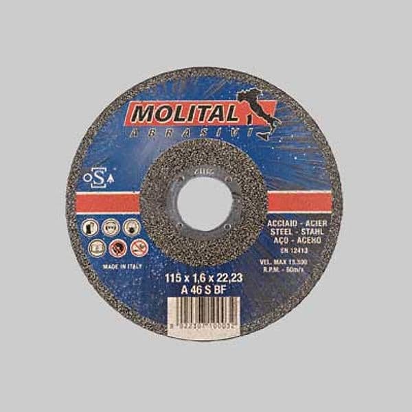 Disco da Taglio per Ferro Sottile Molital Ø 230 x 2,0 mm 25 Pezzi