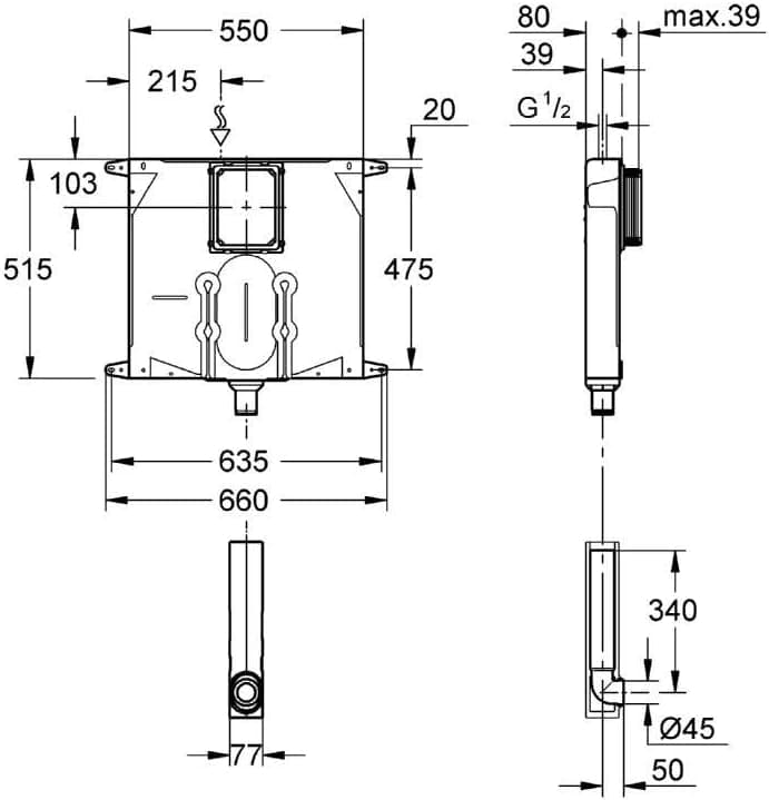 Cassetta Ad Incasso Dual Flush Solo Cassetta Grohe S.P.A. in Serbatoi igienici BricoGo - Marano di Napoli, commercioVirtuoso.it