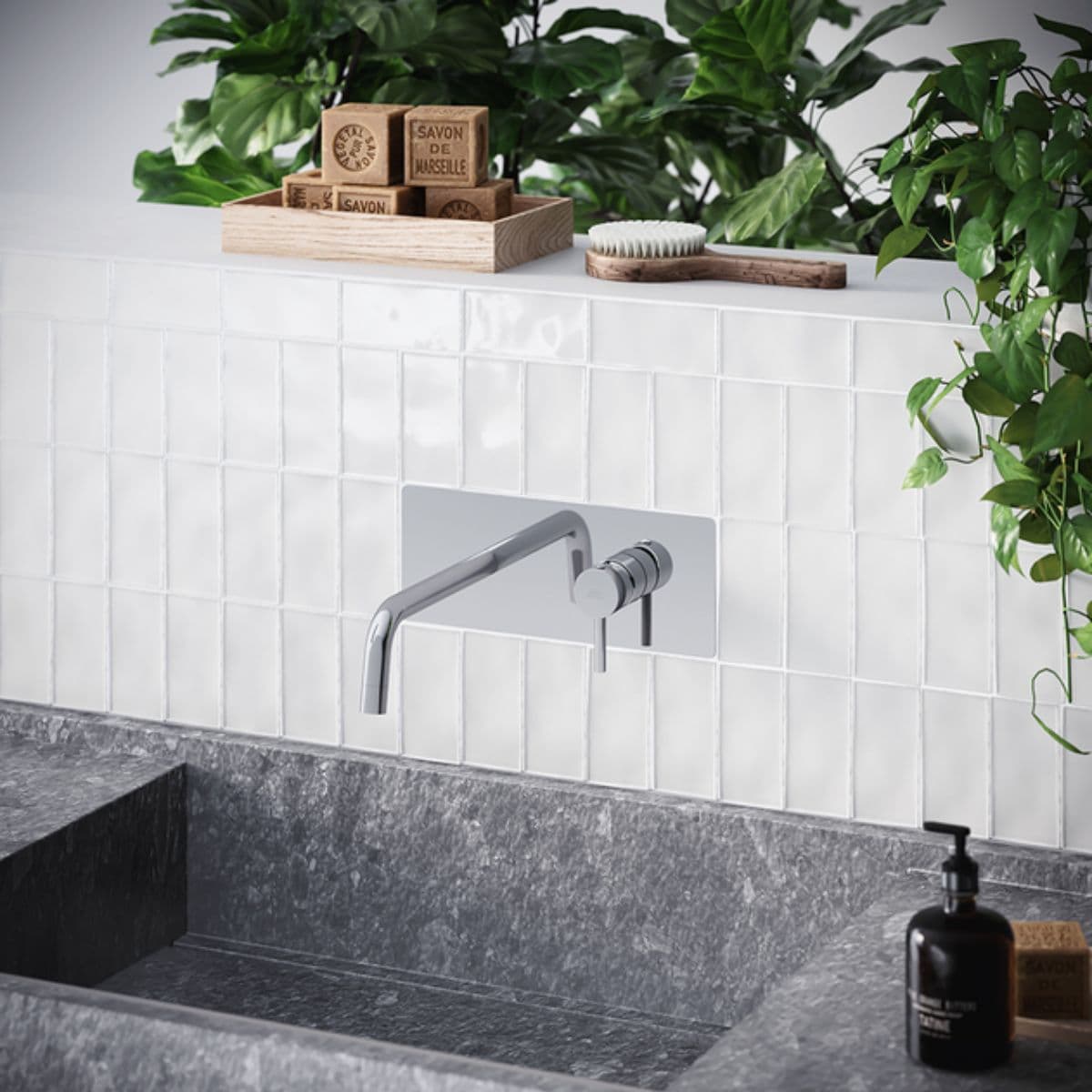 Rubinetto Miscelatore Monocomando Per Lavabo Incasso 2 Fori Con Bocca A Muro Serie Stick 1/2 Rubinetteria Paffoni Spa in Rubinetti per lavandini bagno BricoGo - Marano di Napoli, commercioVirtuoso.it