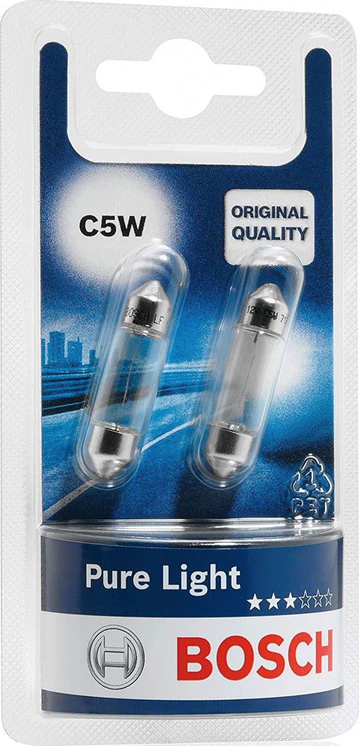Lampadine Luce Targa Auto 'C5W' Bosch 2