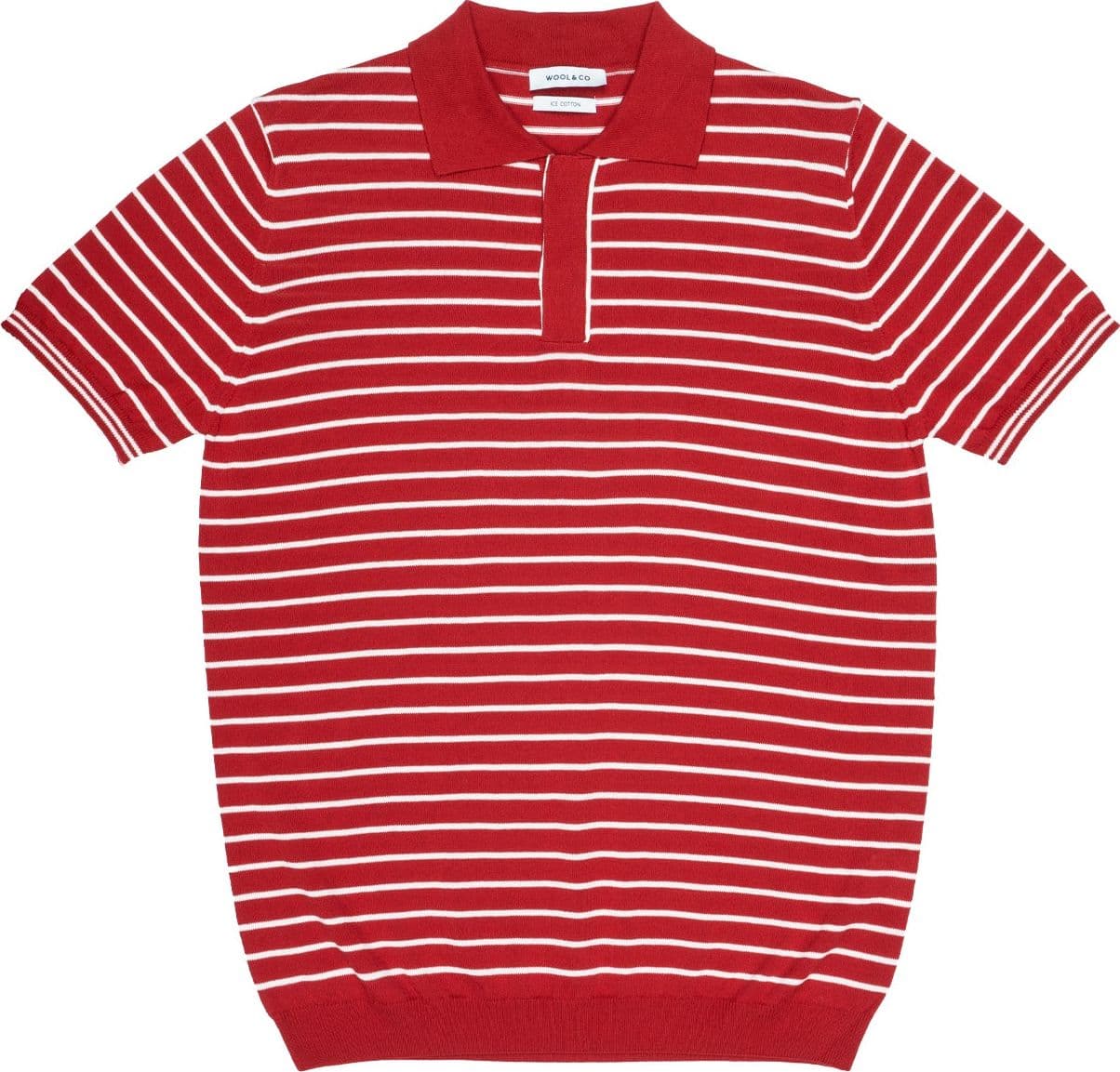 WOOL &amp; CO Polo Uomo Wool &amp; Co Rigata Ice Cotton da uomo