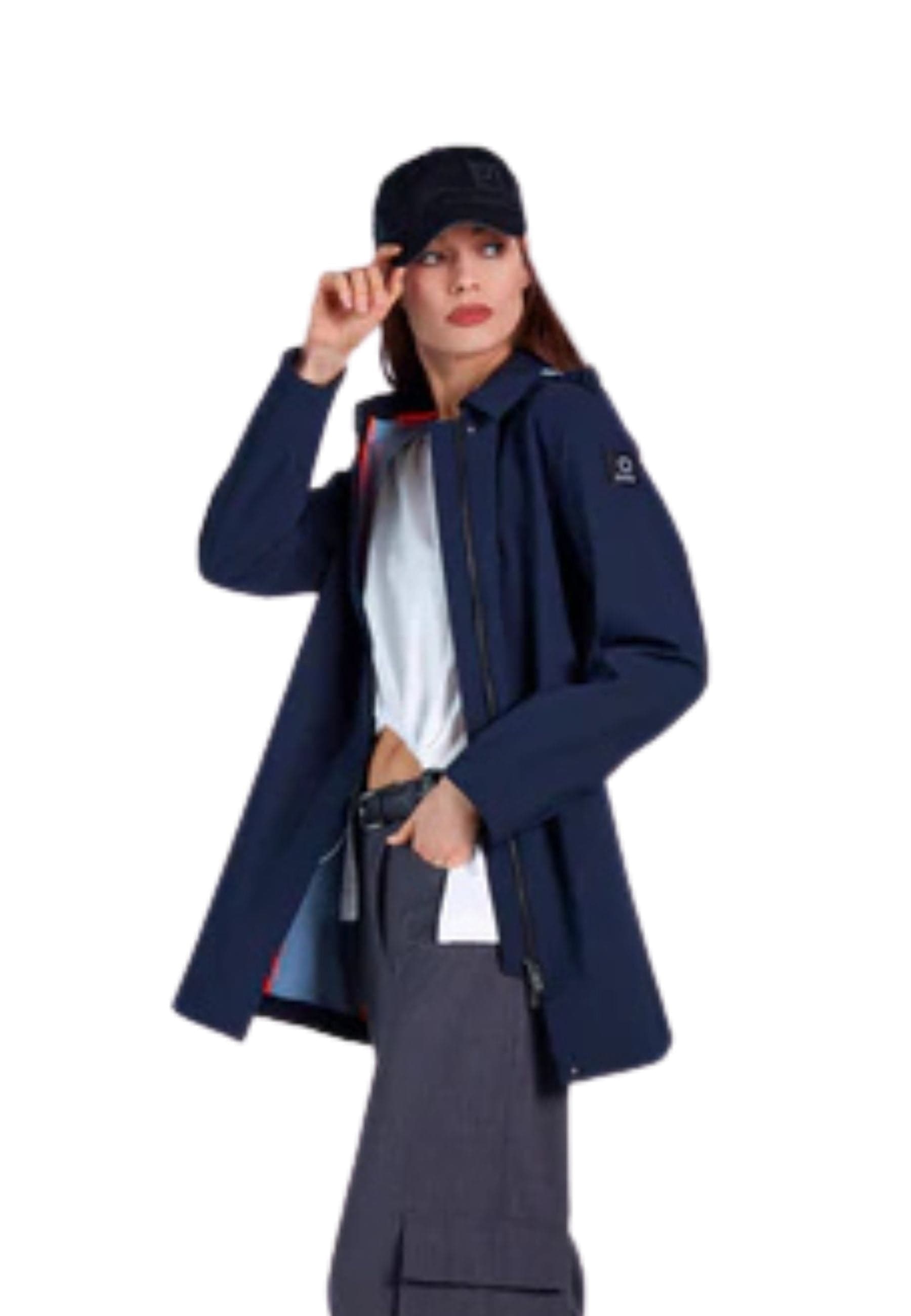 SUNS Trench Donna Suns Crocetta Navy da donna in Cappotti Drestige - Casamassima, commercioVirtuoso.it