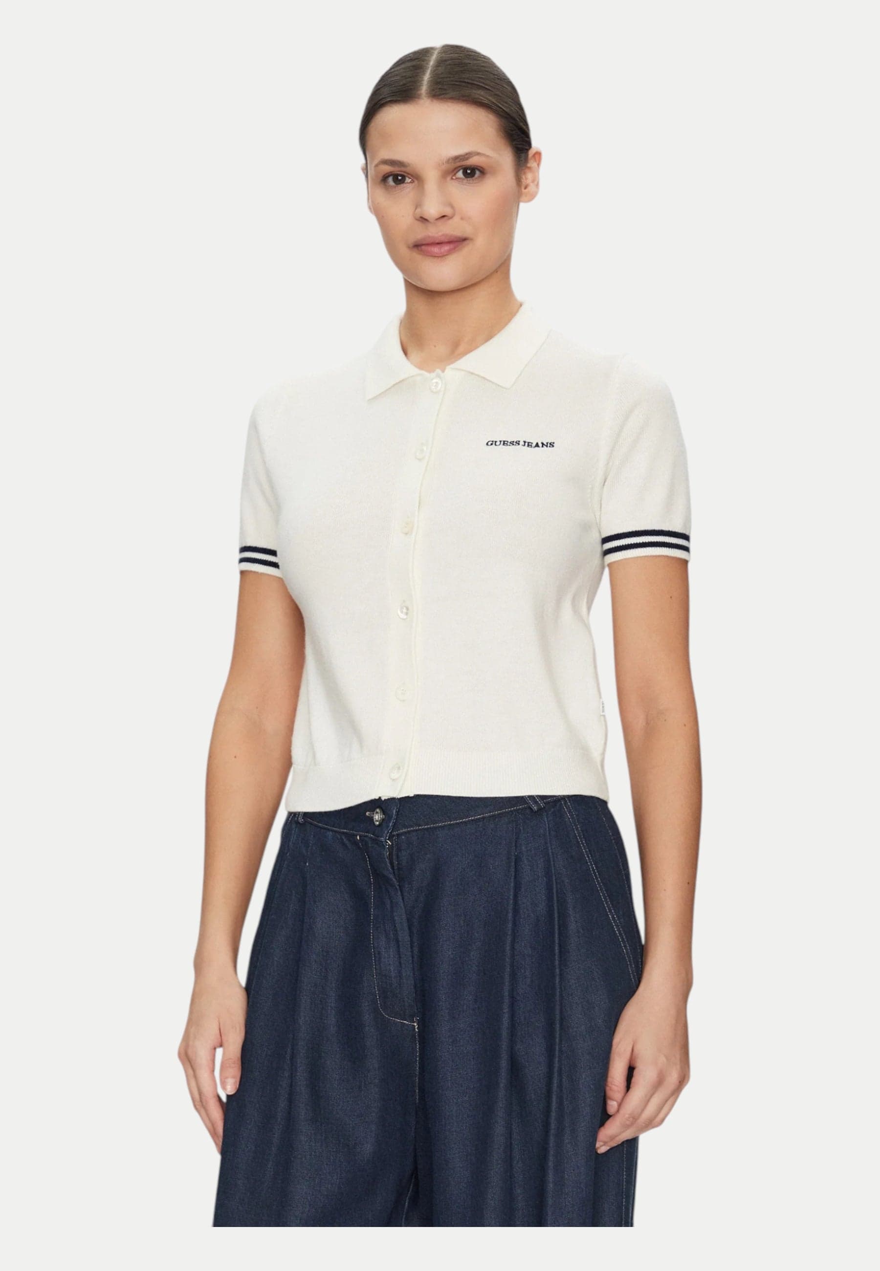GUESS JEANS Polo Donna Guess Jeans Regular Fit da donna in Polo Drestige - Casamassima, commercioVirtuoso.it