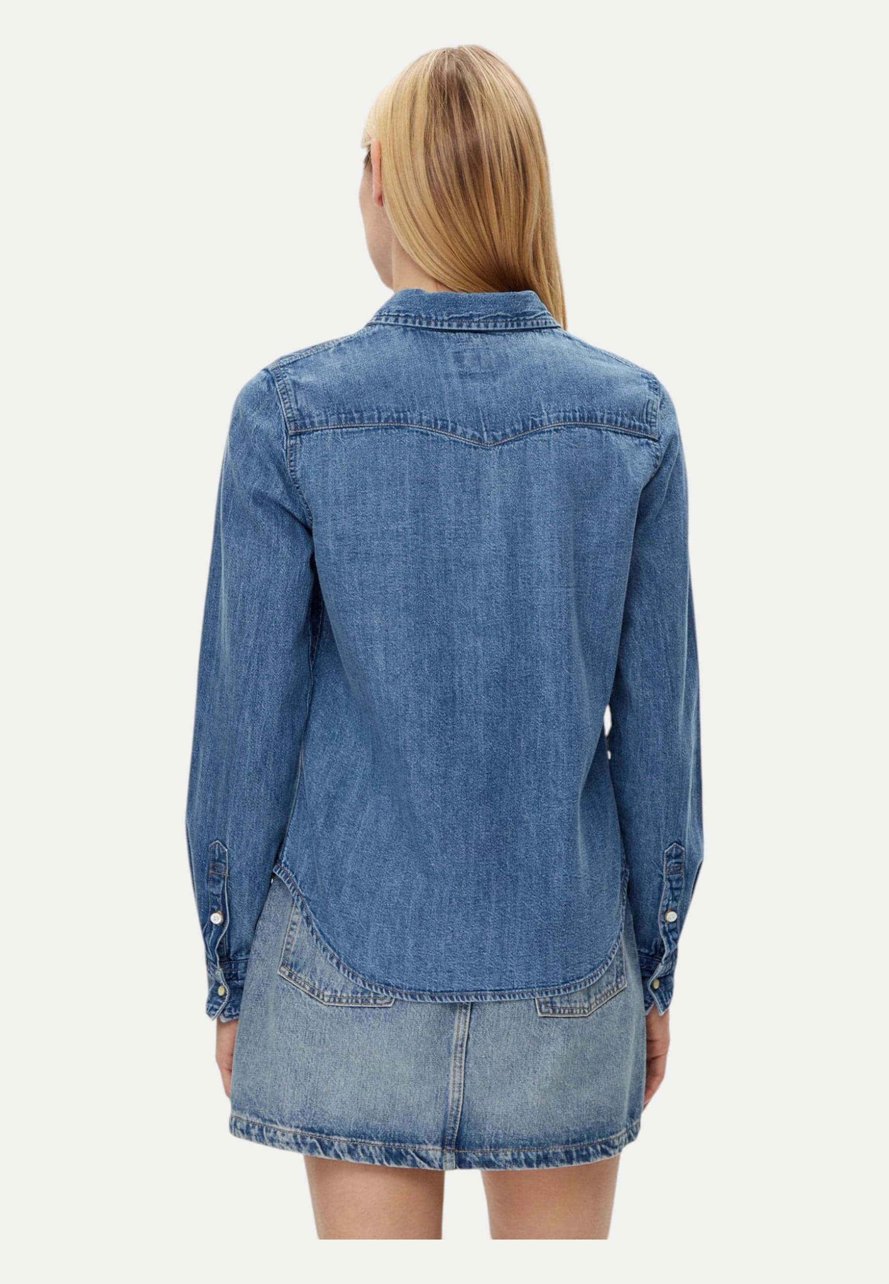 GUESS JEANS Camicia Donna Guess Jeans Jeans Regular Fit da donna in Bluse e camicie Drestige - Casamassima, commercioVirtuoso.it