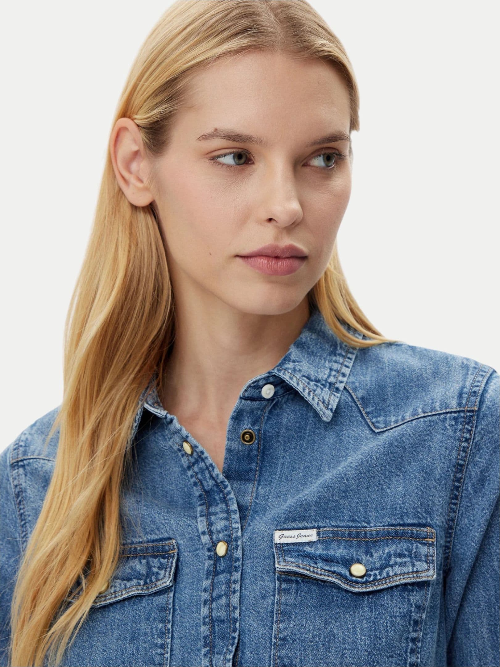 GUESS JEANS Camicia Donna Guess Jeans Jeans Regular Fit da donna in Bluse e camicie Drestige - Casamassima, commercioVirtuoso.it