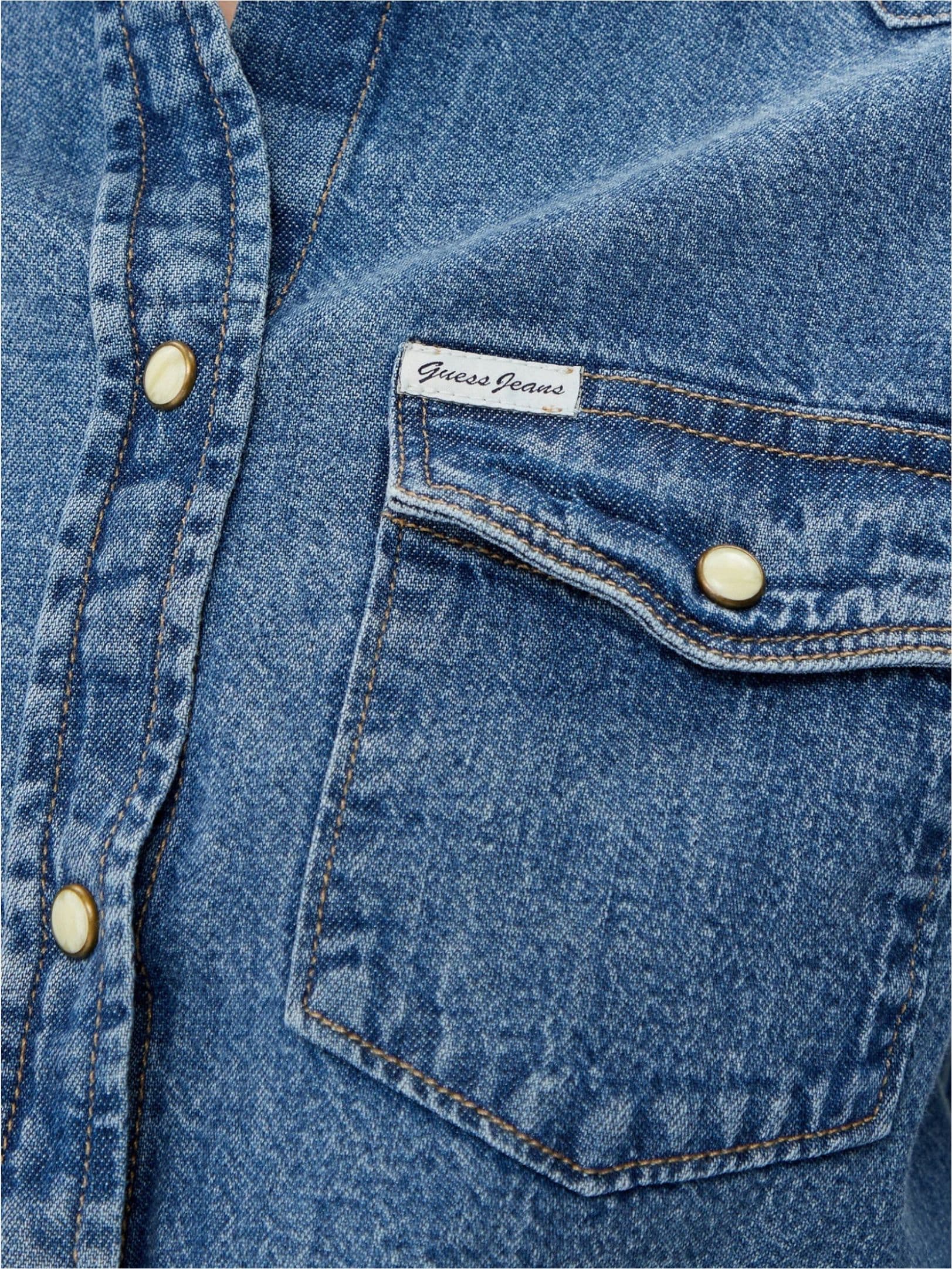 GUESS JEANS Camicia Donna Guess Jeans Jeans Regular Fit da donna in Bluse e camicie Drestige - Casamassima, commercioVirtuoso.it