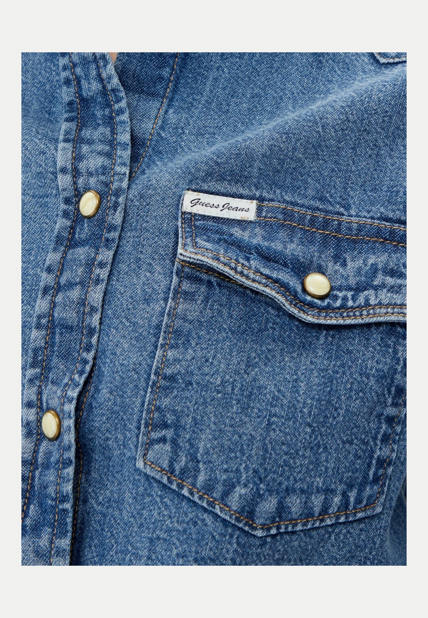 GUESS JEANS Camicia Donna Guess Jeans Jeans Regular Fit da donna in Bluse e camicie Drestige - Casamassima, commercioVirtuoso.it