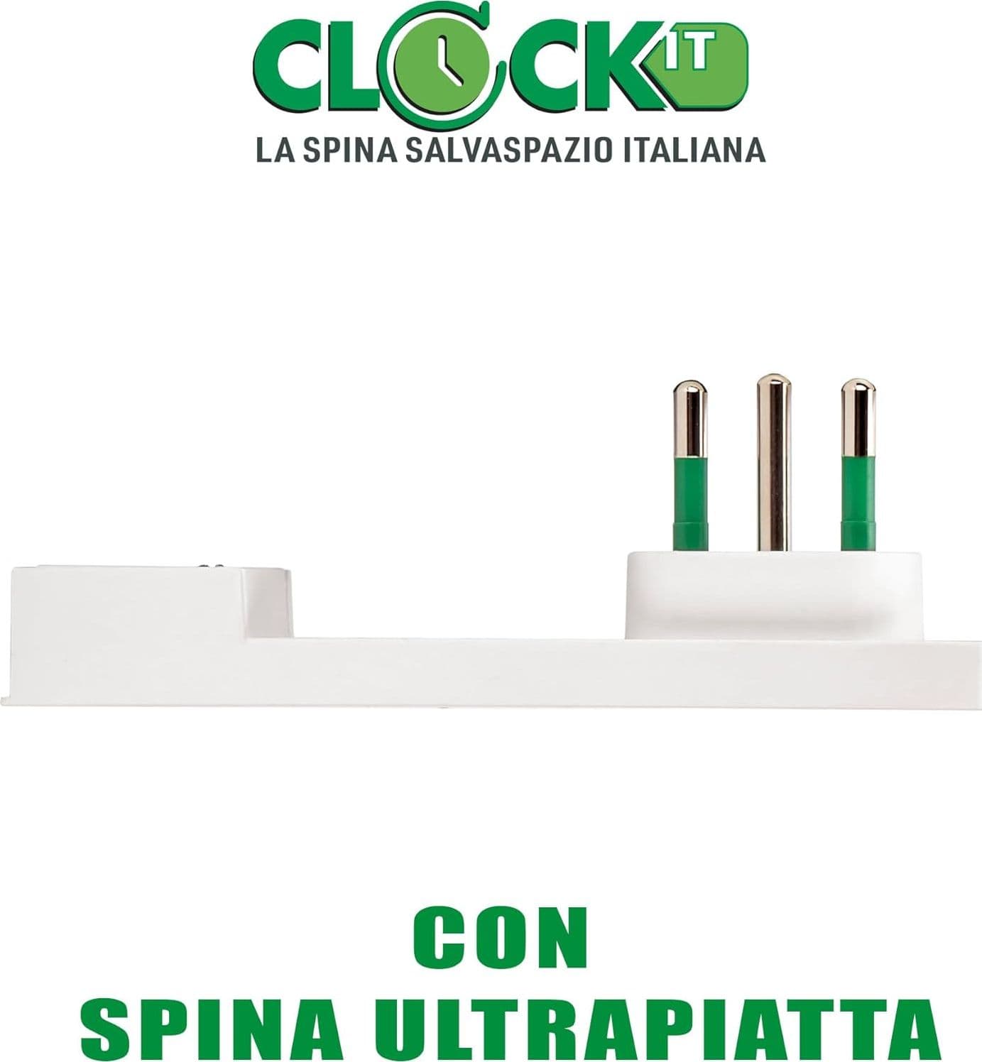 Prolunga Elettrica Lineare Bianca 2P T 10A Salvaspazio Spina E Presa Italiana Lunghezza 10 Metri Clock Fme in Prolunghe BricoGo - Marano di Napoli, commercioVirtuoso.it