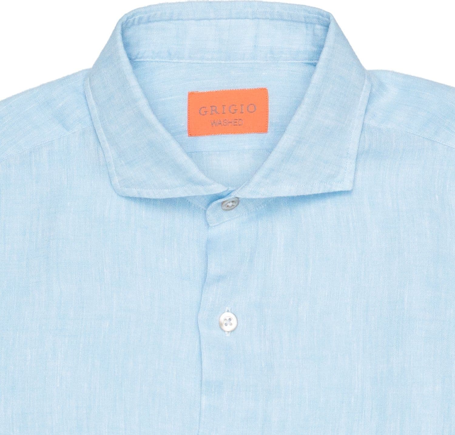 GRIGIO Camicia Uomo Grigio Lino da uomo in Camicie casual Drestige - Casamassima, commercioVirtuoso.it