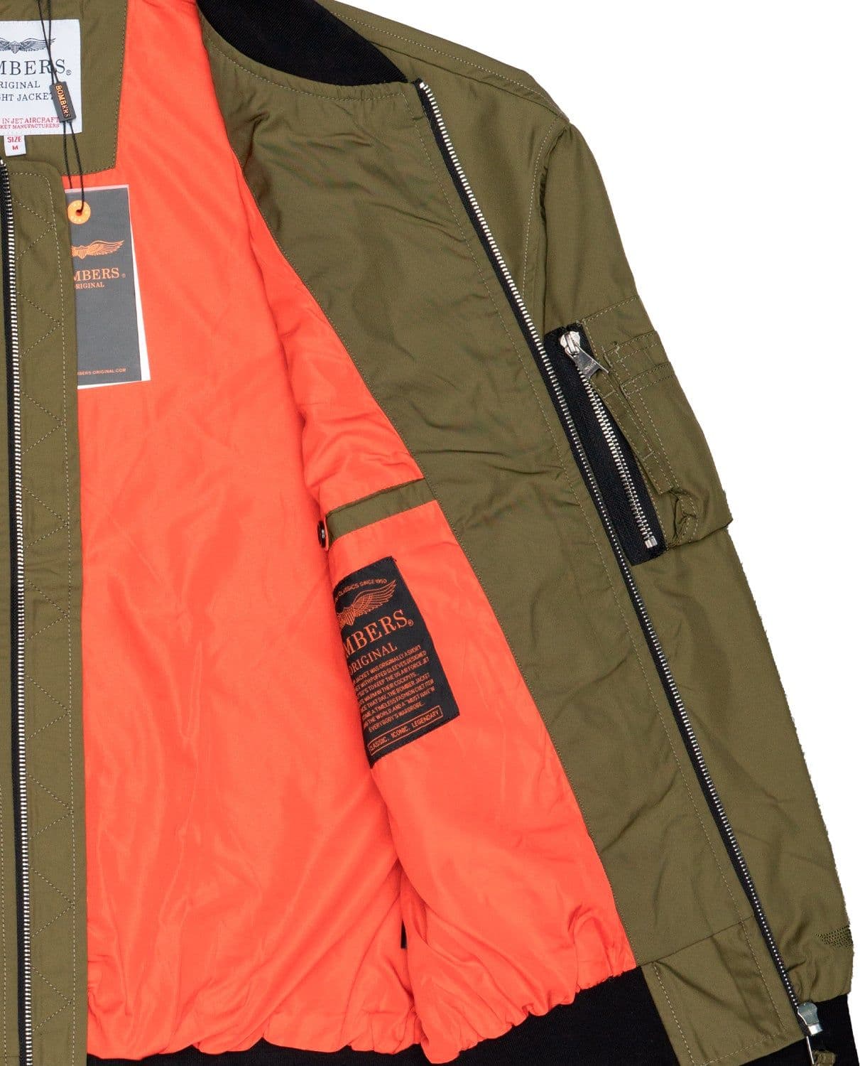 BOMBERS ORIGINAL Jacket Adulto unisex Bombers Original MA200 UNISEX kaki da donna in Giacche Drestige - Casamassima, commercioVirtuoso.it