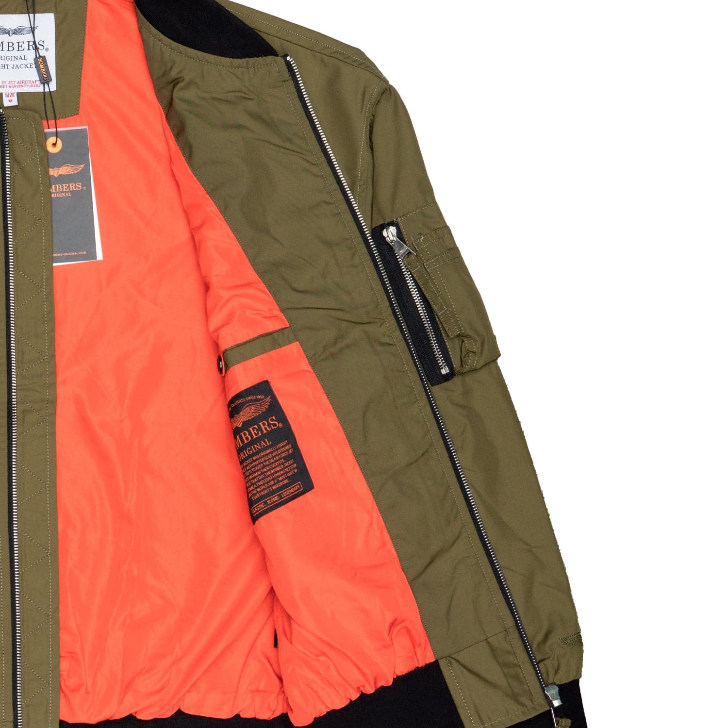 BOMBERS ORIGINAL Jacket Adulto unisex Bombers Original MA200 UNISEX kaki da donna in Giacche Drestige - Casamassima, commercioVirtuoso.it