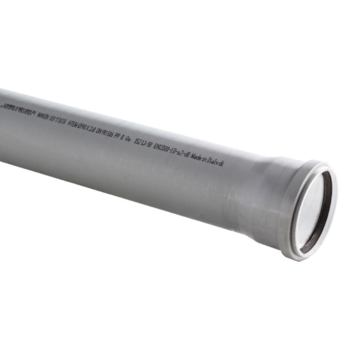 Tubo 1 Bicchiere Ad Innesto In Pp Con Guarnizione Serie Ed Tech - Ø50 Mt 2 - Wav