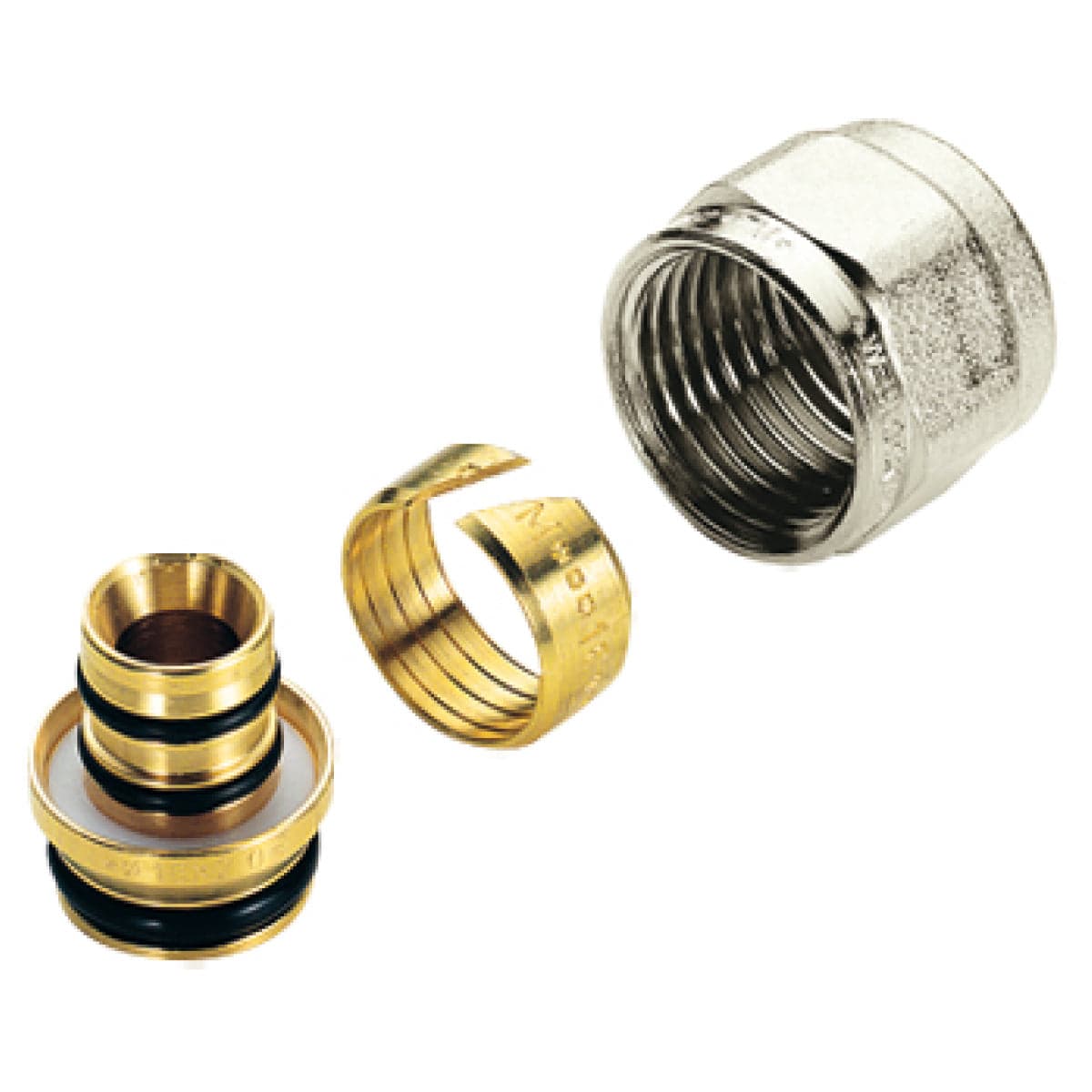 Adattatore In Ottone Cromato Per Tubo Multistrato - 3/4 Ø16 - Tim