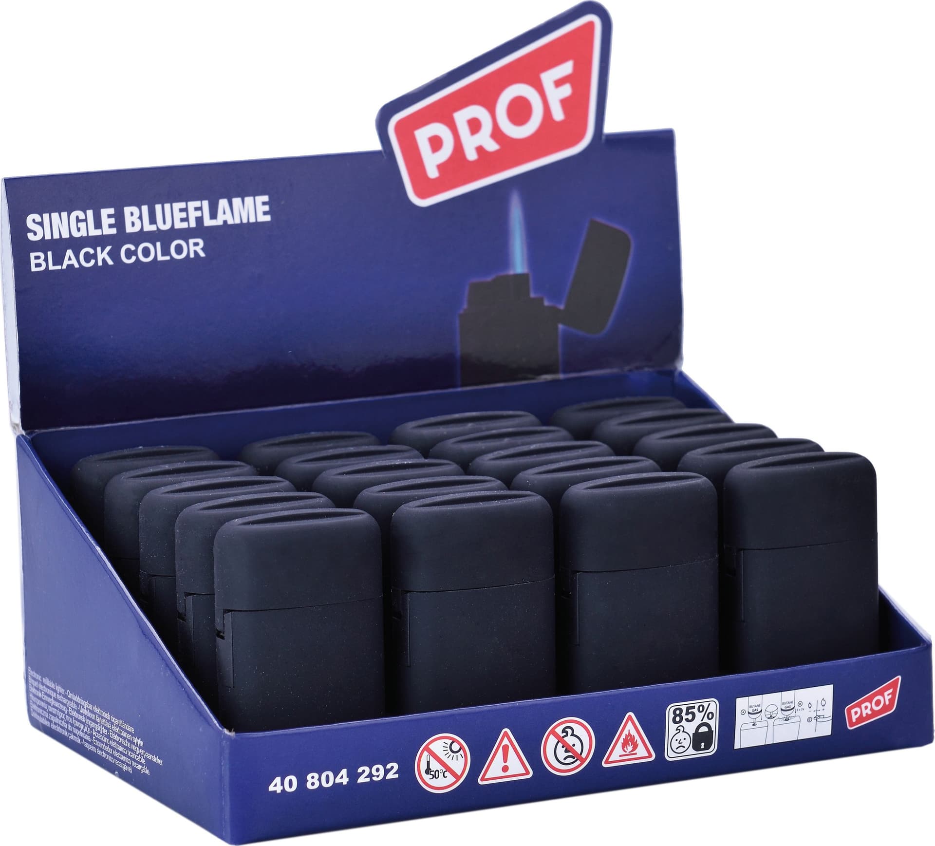 Accendino Fiamma Blu Black Jetflame Col. Nero 20.00 Pz in Accendini BricoGo - Marano di Napoli, commercioVirtuoso.it